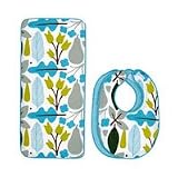 Dwellstudio Bib and Burp Set Motif Robin