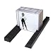 Armotec 7200 Compact Disc Flat Mount Rail Black (Pair)