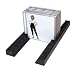 Armotec 7200 Compact Disc Flat Mount Rail Black (Pair)