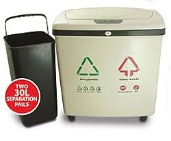 Automatic Dust Bin 16 Gallon 2-Compartment Sensor Trash Can