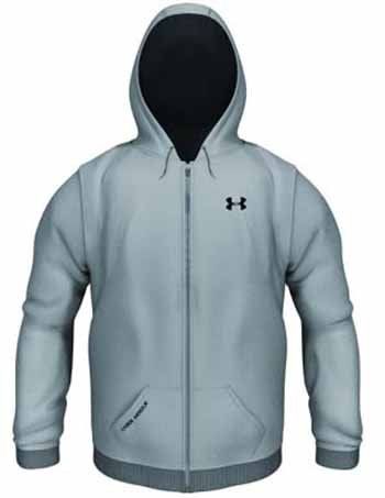 Under Armour Fleece Full Zip Hood,gray