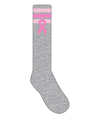 Pink Ribbon Breast Cancer Awareness Knee High 