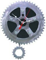 Resource Revival Recycled Bicycle Sprocket Rubber Wall Clock