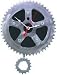 Resource Revival Recycled Bicycle Sprocket Rubber Wall Clock