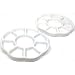 2 Artist Ceramic Paint Palettes 9 Part Arts & Crafts