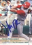 Hank Blalock, Charlotte Rangers - Rangers Affiliate, 2001 Grandstand Autographed Card