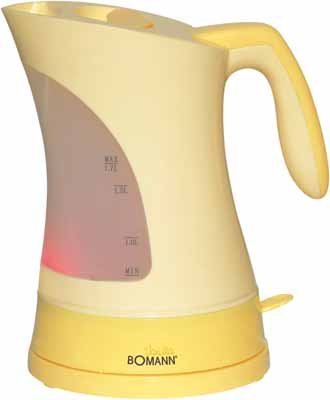 Bomann Wasserkocher WK504 CB,vanilla,schnurlos,2200W
