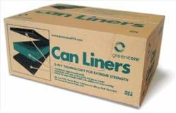 Greencore Recycled Plastic Can Liners 33-39 Gallon (Black) - Case of 150