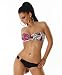 Bandeau Push Up Bikini mit Zierring und Zierspange ( 540-Lix - Mixed P), Gr. 38