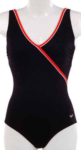 arena Bodylift Badeanzug MINGRID LOW C-CUP, black,shiny_red,white, 40, 22695 Preisvergleich