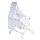 Cariboo Bassinet Veil and Arm in White