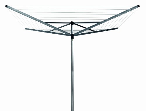 Brabantia 310867 W&auml;schespinne Topspinner, 45 mm Rohr mit Bodenanker, 60 m Leine