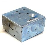 Electrical Boxes: 4 Inch Square Box- 2 1/8 Inche