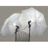 2 PHOTOGRAPHY STUDIO CONTINUOUS LIGHTING KITS W/ TWO FREE Day-Light CFL LIGHTS & UMBRELLAS FOR PRODUCT, PORTRAIT, & VIDEO SHOOT