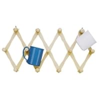 Expanding Beechwood Mug Wall Rack with 13 Hooks! *Premium Quality*