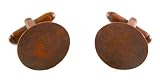 50 X Bronze Cufflink Backs Setting 15mm Pad DIY Findings
