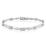 1 2ct Diamond Tennis Bracelet Crafted in Sterling Silver