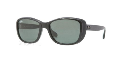 Ray-Ban Sunglasses Rb4174 601 Shiny Black Crystal Green product image