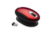 Smartfish Technologies, L4200R, Whirl Mini Laser Mouse with Anti-Gravity Comfort Pivot (Red)