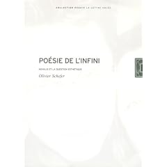 Po�sie de l'infini. Novalis et la question esth�tique
