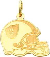 14K Gold NFL Oakland Raiders Football Helmet Charm