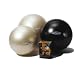 FitBALL StabilityExercise Ball, 55cm Black - No Pump - Polybag Clincal Packaging