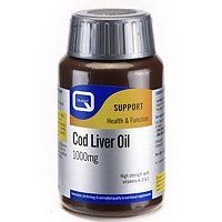 Quest Cod Liver Oil 1000mg - Omega 3 Fatty Acids 