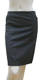 Grey Side Button Pencil Skirt