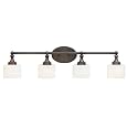 Quoizel QI8604HO Quinton 4-Light Bath Fixture, Harbor Bronze