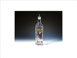 Glass Oil Bottle w Grapes 11 High (Set of 24) - Baby Shower Gifts & Wedding Favors