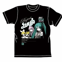 Cospa Miku Hatsune Orchestra Project Diva Tour Men Black T-Shirt