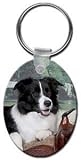 Border Collie Key Chain