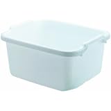 Rubbermaid - 15" White Dishpan, 15.6 Quart Capacity, Wt:1.45 lbs,FG2970ARWHT