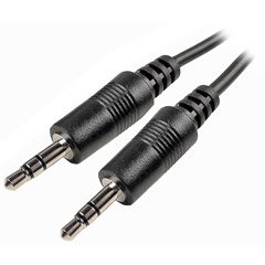 Cables Unlimited AUD-1100-50 3.5mm Male to Male Stereo Cable (50 Feet, Black)