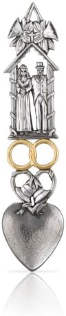 Pewter Lovespoon Wedding 6ins Ls553s
