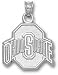Ohio State Buckeyes Solid Sterling Silver ''O'' 5/8'' Pendant