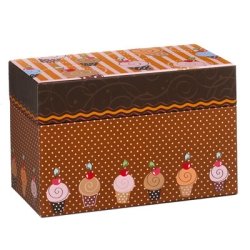Ganz® Cupcake Recipe Card Box with Cards