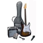 Electric Guitar Package - Includes Guitar, Amp, Strap and Instructional DVD SX RST 3TS w/GA1065