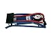 Footpump with gauge for air beds, inflatables, bike