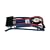 Footpump with gauge for air beds, inflatables, bike