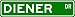 DIENER Street Sign ~ Personalized Family Lastname Sign ~ Gameroom, Basement, Garage Sign **