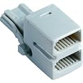 BT 2 Way Compact Double Telephone Adaptor Splitter for Phone / FAX / Modem / Answer