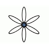 アイアン壁飾り ウォールアクセサリー 19 壁飾り 花 シンボル スカイブルー