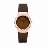 Skagen WoMens Swiss Brown Leather Watch #582SRLM by Skagen