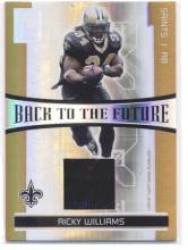 2006 Donruss Elite Back to the Future Jerseys #25 RickyWilliams / Dunce McAllister - New Orleans Saints (Piece of Authentic Game-Worn Jersey Serial #'d to 299) (Football Cards)