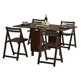 Space Saver Table Wenge Linon 901-Weng-AB-KDU