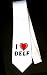 I Love Delf Party Decoration Necktie