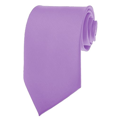 NEW SOLID Violet Purple SATIN Mens Necktie Neck Tie