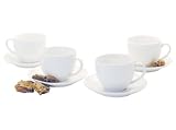 Maxwell Williams White Teacup &  Saucer S/4 Basic  from Maxwell Williams