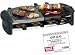 LUXUS RACLETTE GRILL + HEISSER STEIN MIT EXTRASTARKEN 1300 WATT FÜR 8 PERSONEN ANTIHAFT-BESCHICHTET GRILLPLATTE ABNEHMBAR NEU + OVP